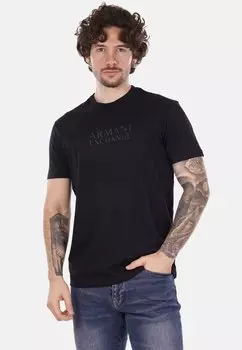 Футболка с принтом Armani Exchange, черный