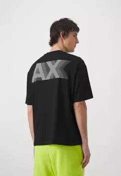 Футболка с принтом Armani Exchange, черный