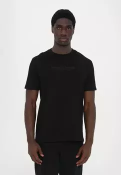 Футболка с принтом Armani Exchange, черный