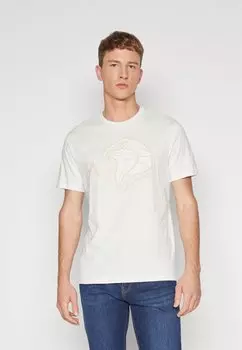 Футболка с принтом Armani Exchange, цвет off white