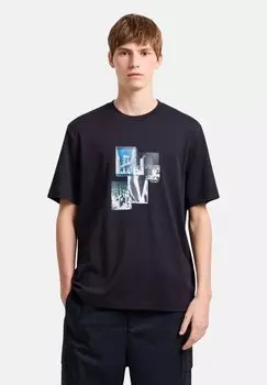 Футболка с принтом Armani Exchange, синий