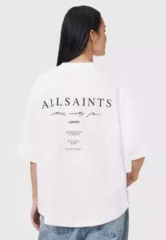 Футболка с принтом AROMA AMELIE AllSaints, белый