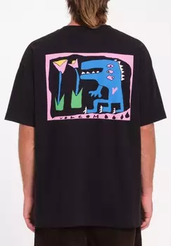 Футболка с принтом ARTHUR DINO Volcom, черный