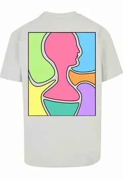 Футболка с принтом ARTISTIC MINDS Merchcode, светло-серый