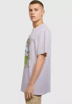 Футболка с принтом ASHNIKKO APPLE PICTURE OVERSIZED TEE Merchcode, сиреневый