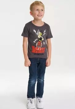 Футболка с принтом Asterix Der Gallier LOGOSHIRT, цвет grau
