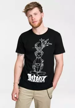 Футболка с принтом ASTERIX DER GALLIER LOGOSHIRT, цвет schwarz