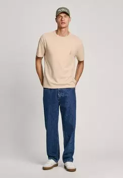 Футболка с принтом ASTONE Pepe Jeans, бежевый