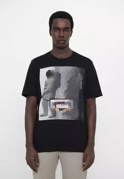 Футболка с принтом ASTRONAUT PS Paul Smith, черный