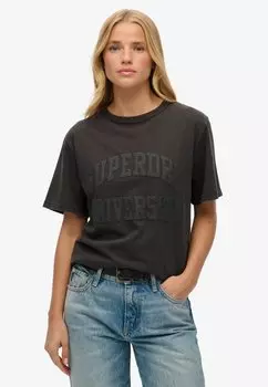 Футболка с принтом ATHLETIC TONAL Superdry, темно-серый