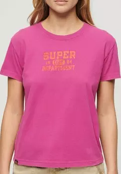 Футболка с принтом ATHLETICS Superdry, фиолетовый