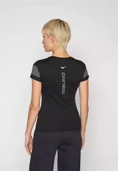 Футболка с принтом ATHLETICS TEE Mizuno, черный