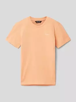 Футболка с принтом этикетки CARS JEANS, абрикос