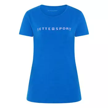 Футболка с принтом этикетки JETTE SPORT, цвет blau