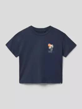 Футболка с принтом этикетки модели TROPIC' Rip Curl, темно-синий