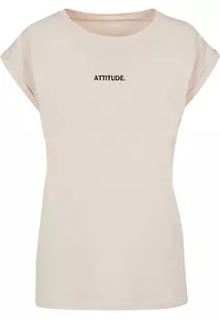 Футболка с принтом ATTITUDE EXTENDED Merchcode, бежевый
