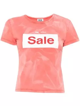 Футболка с принтом AVAVAV, красный