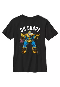 Футболка с принтом Avengers Classic Aw Snap Marvel, черный