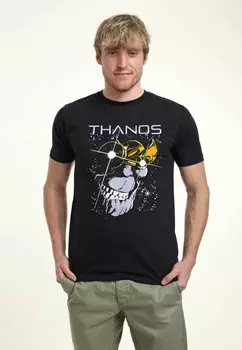 Футболка с принтом AVENGERS CLASSIC THANOS STARS UNISEX Marvel, темно-синий