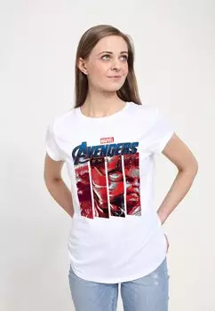 Футболка с принтом AVENGERS ENDGAME FOUR STRONG Henry Tiger, белый