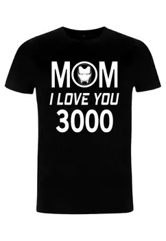 Футболка с принтом AVENGERS ENDGAME MOM 3000 Marvel, черный