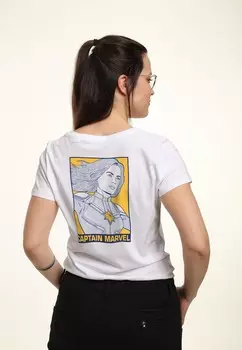 Футболка с принтом AVENGERS ENDGAME POP CAPTAIN MARVEL Marvel, белый