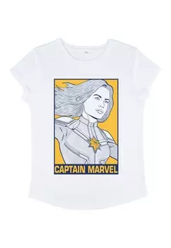 Футболка с принтом AVENGERS: ENDGAME POP CAPTAIN MARVEL Henry Tiger, белый