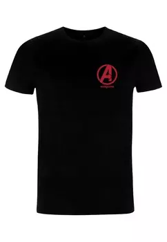Футболка с принтом AVENGERS GET IN THE ENDGAME Marvel, черный