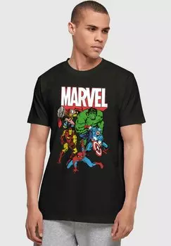 Футболка с принтом AVENGERS MARVEL COMICS GROUP ABSOLUTE CULT, цвет black