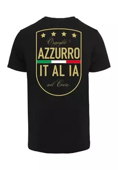 Футболка с принтом AZURRO ITALIA CREST Mister Tee, черный