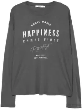 Футболка с принтом b+ab, серый