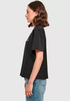 Футболка с принтом BABE Mister Tee, черный