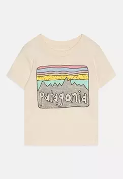 Футболка с принтом BABY FITZ ROY SKIES UNISEX Patagonia, цвет beige