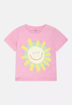 Футболка с принтом BABY GIRL Stella McCartney Kids, цвет rose