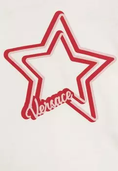 Футболка с принтом Baby Logo Star Unisex Versace, белый