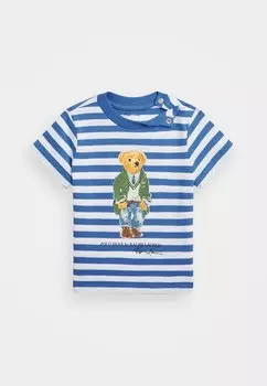 Футболка с принтом BABY Ralph Lauren, синий