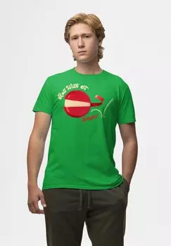 Футболка с принтом BABYBEL ROLL WITH IT Henry Tiger, зеленый