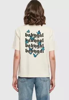 Футболка с принтом BABYGAL Mister Tee, белый