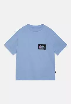 Футболка с принтом BACK FLASH YOUTH Quiksilver, цвет hydrangea