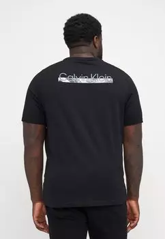 Футболка с принтом BACK LOGO GRAPHIC Calvin Klein, черный
