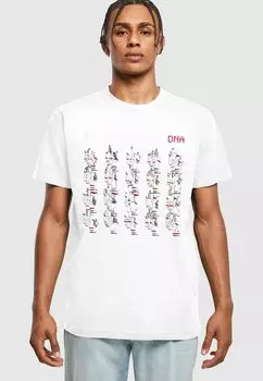 Футболка с принтом BACKSTREET DNA ALBUM RED ROUND N Merchcode, цвет white