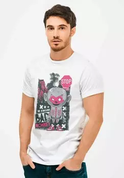 Футболка с принтом BAD MONKEY Novux, цвет wei
