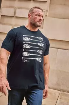 Футболка с принтом BadRhino, синий