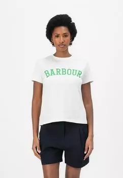 Футболка с принтом BAILEY Barbour, белый
