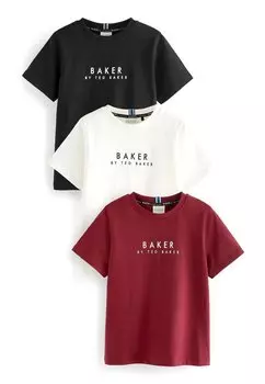 Футболка с принтом BAKER BY TED BAKER MULTI T-SHIRTS 3 PACKS, цвет multi