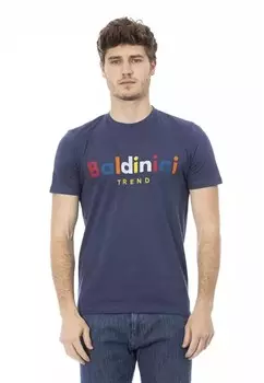 Футболка с принтом Baldinini Trend, синий