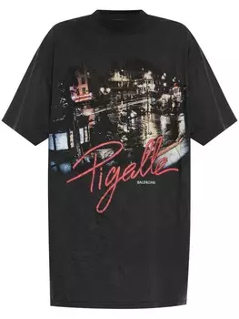 Футболка с принтом Balenciaga, черный