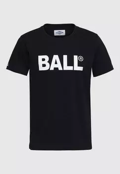 Футболка с принтом BALL, черный