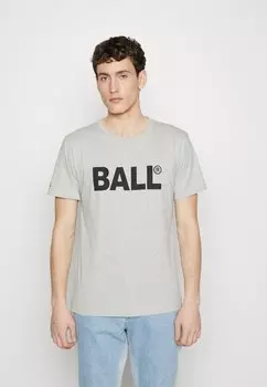 Футболка с принтом BALL, серый