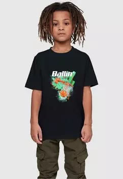 Футболка с принтом Ballin Tee Mister Tee, черная